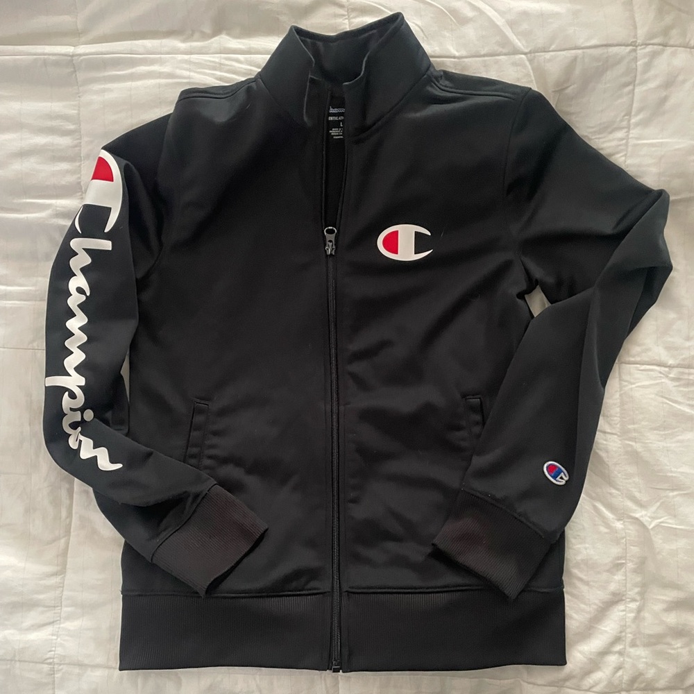 Champion track jacket youth large
